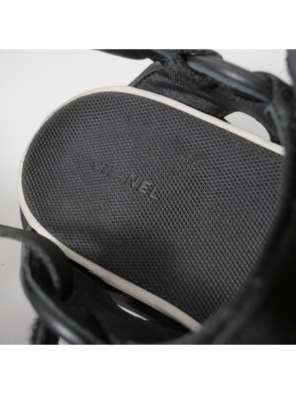 ★SOLD★ Chanel Sandals 36 CC Logo Quilted Sports Shoes - Picture 8 of 10